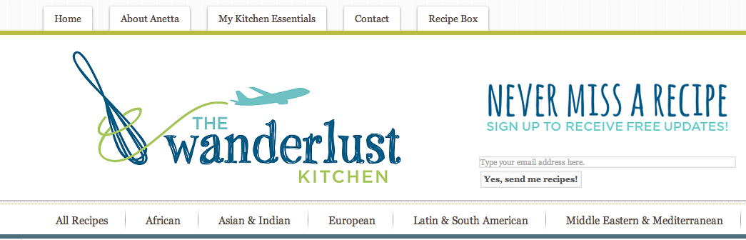 The WanderLust Kitchen homepage publisher spotlight sovrn.com
