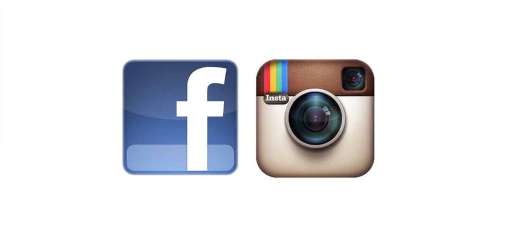 facebook instagram icons