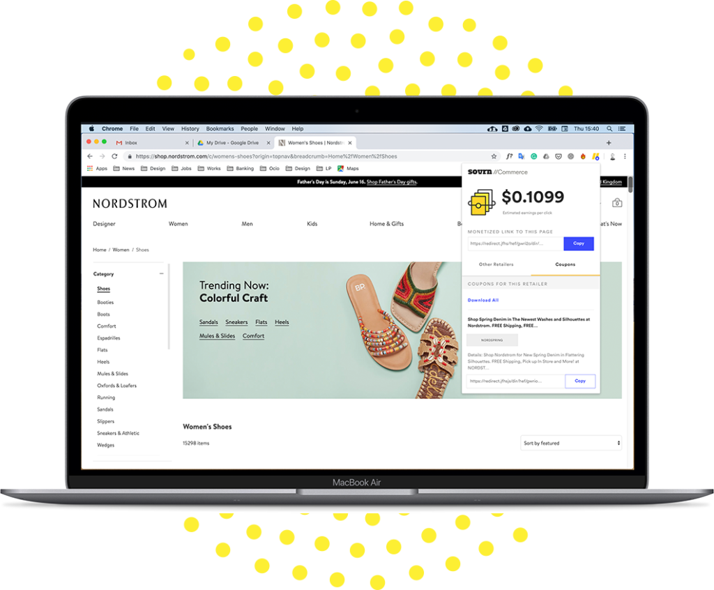 //Commerce Chrome extension