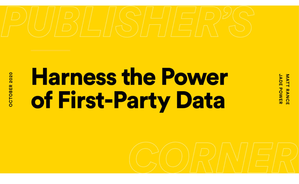 Sovrn Harness the Power of First Party Data