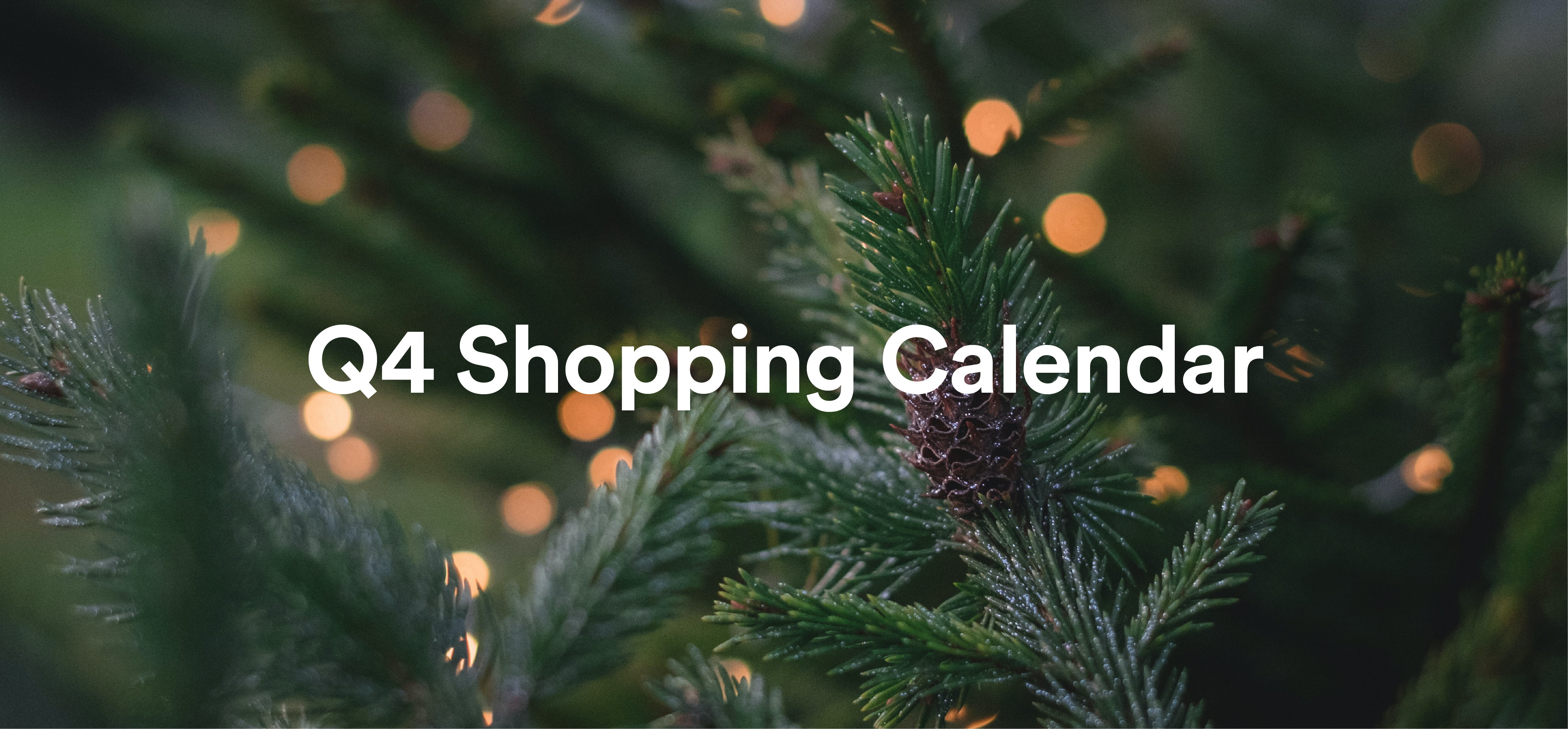 Gearing Up for the Holidays? Our Q4 Shopping Calendar Can Help